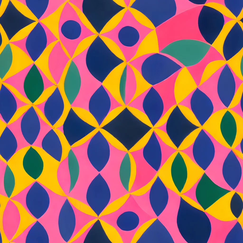 The Neon Petal Grid pattern