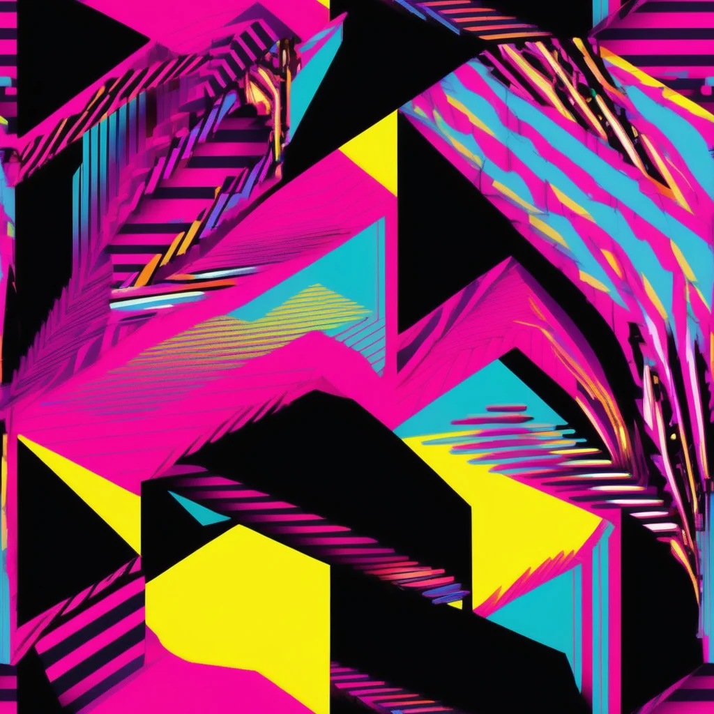 The Neon Stairwell pattern