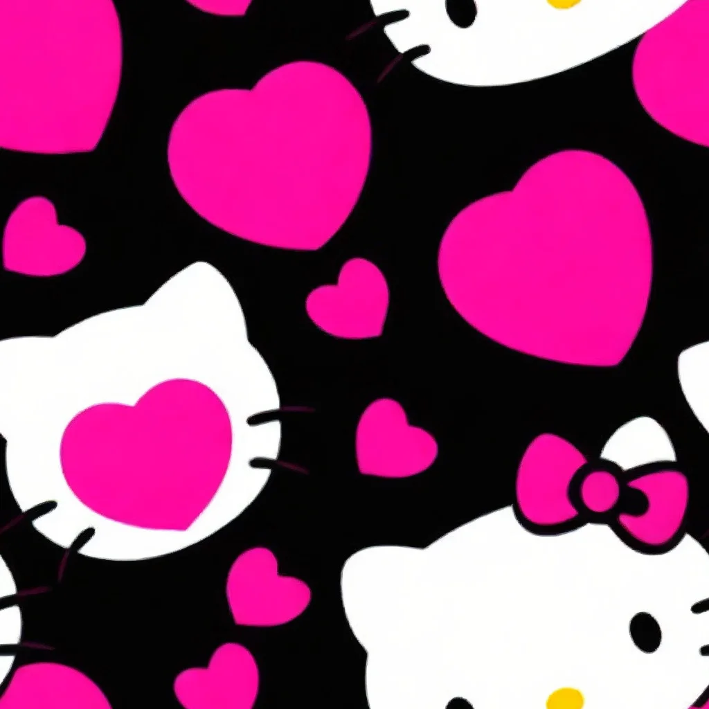 The Neon Kitty Hearts pattern
