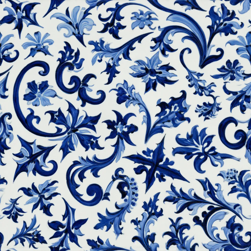 The Indigo Filigree pattern