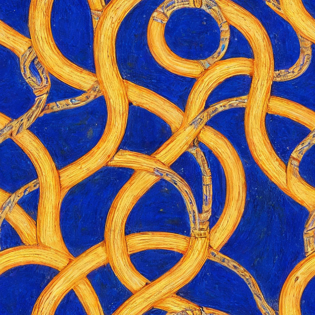 The Cobalt Lariat pattern