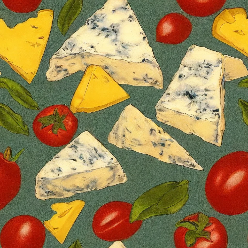 The Market Day Blue pattern