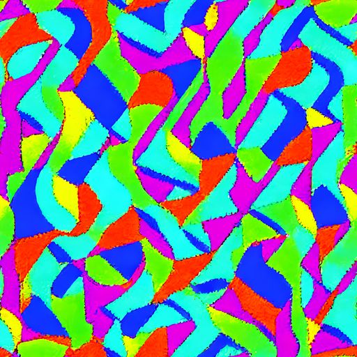 The Neon Collage pattern