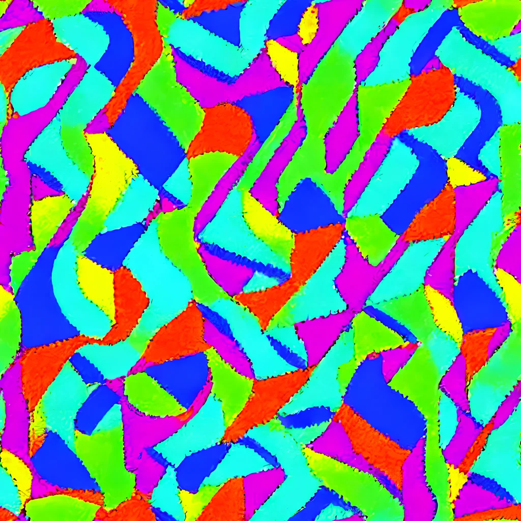 The Neon Collage pattern