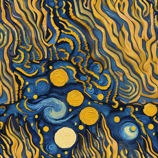The Gilded Tidal Bloom pattern