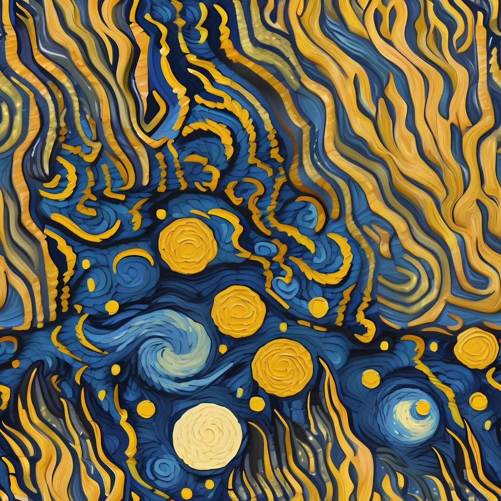 The Gilded Tidal Bloom pattern