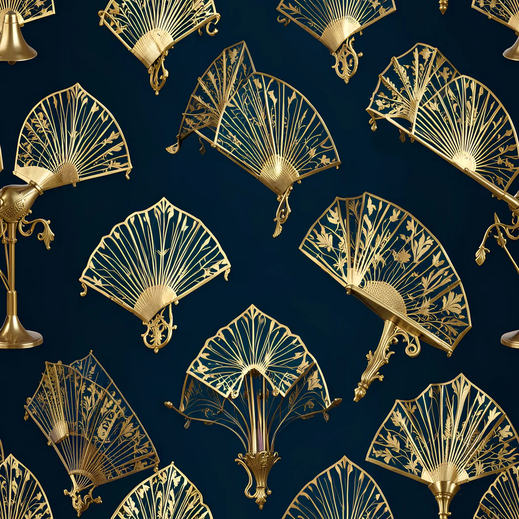 The Gilded Fan Salon pattern