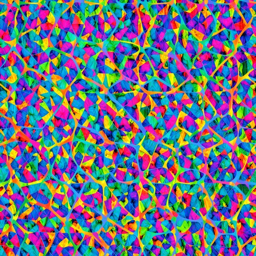 The Neon Kaleidoscope pattern