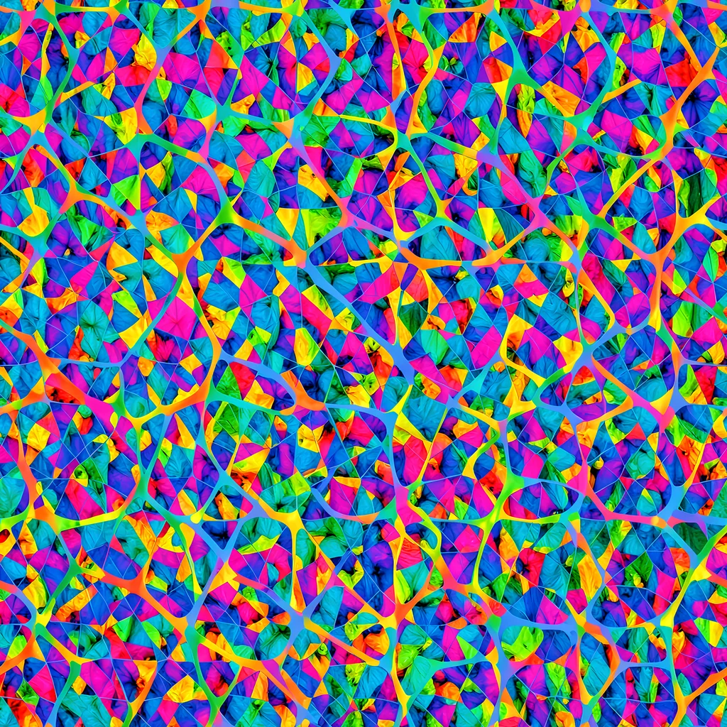 The Neon Kaleidoscope pattern