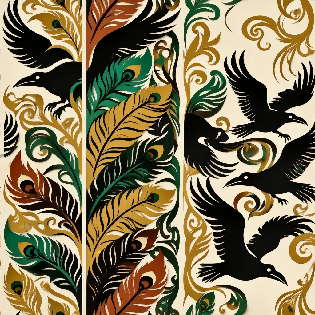 The Raven Rococo pattern