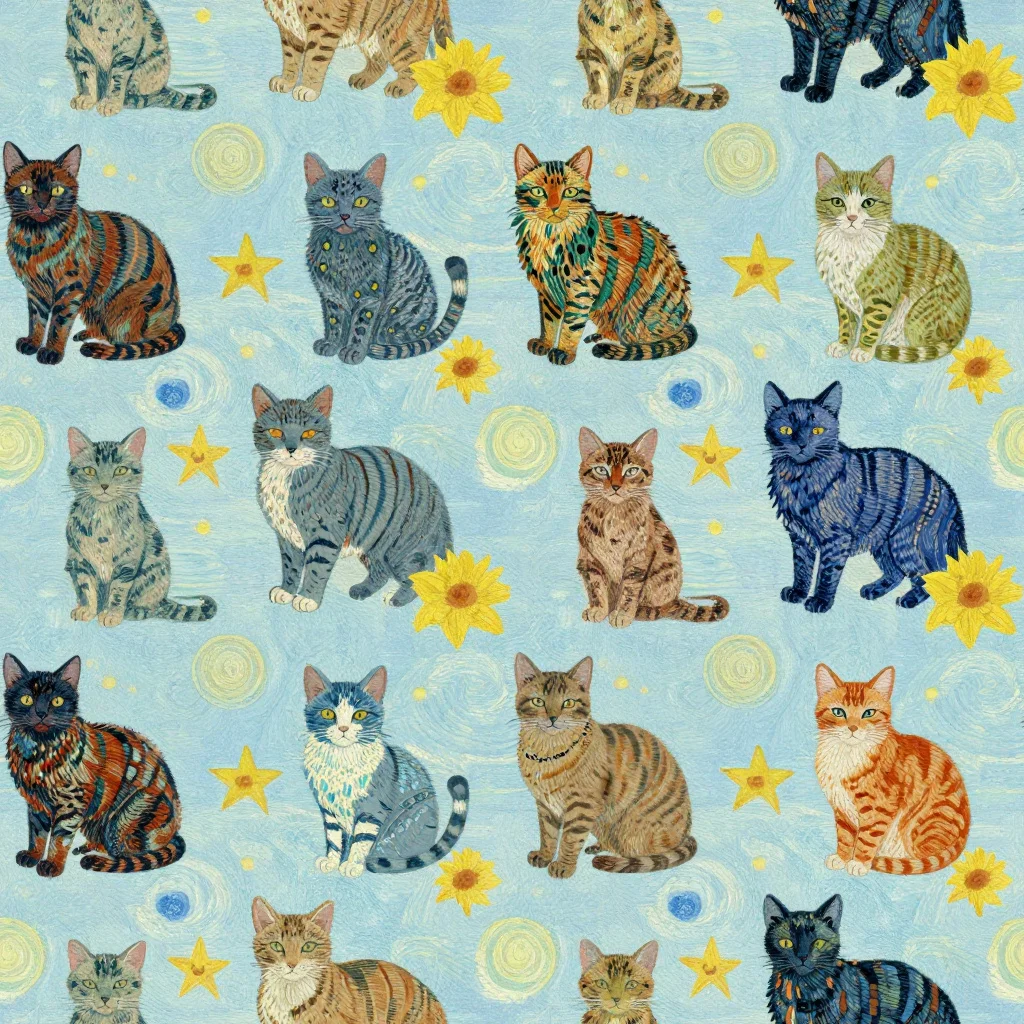 The Starry Cat Garden pattern