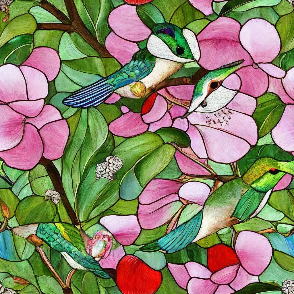 The Roseglass Aviary pattern