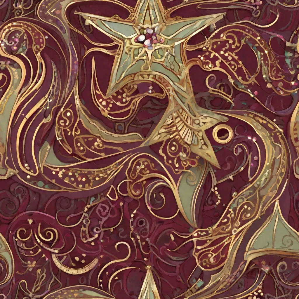 The Burgundy Astral pattern