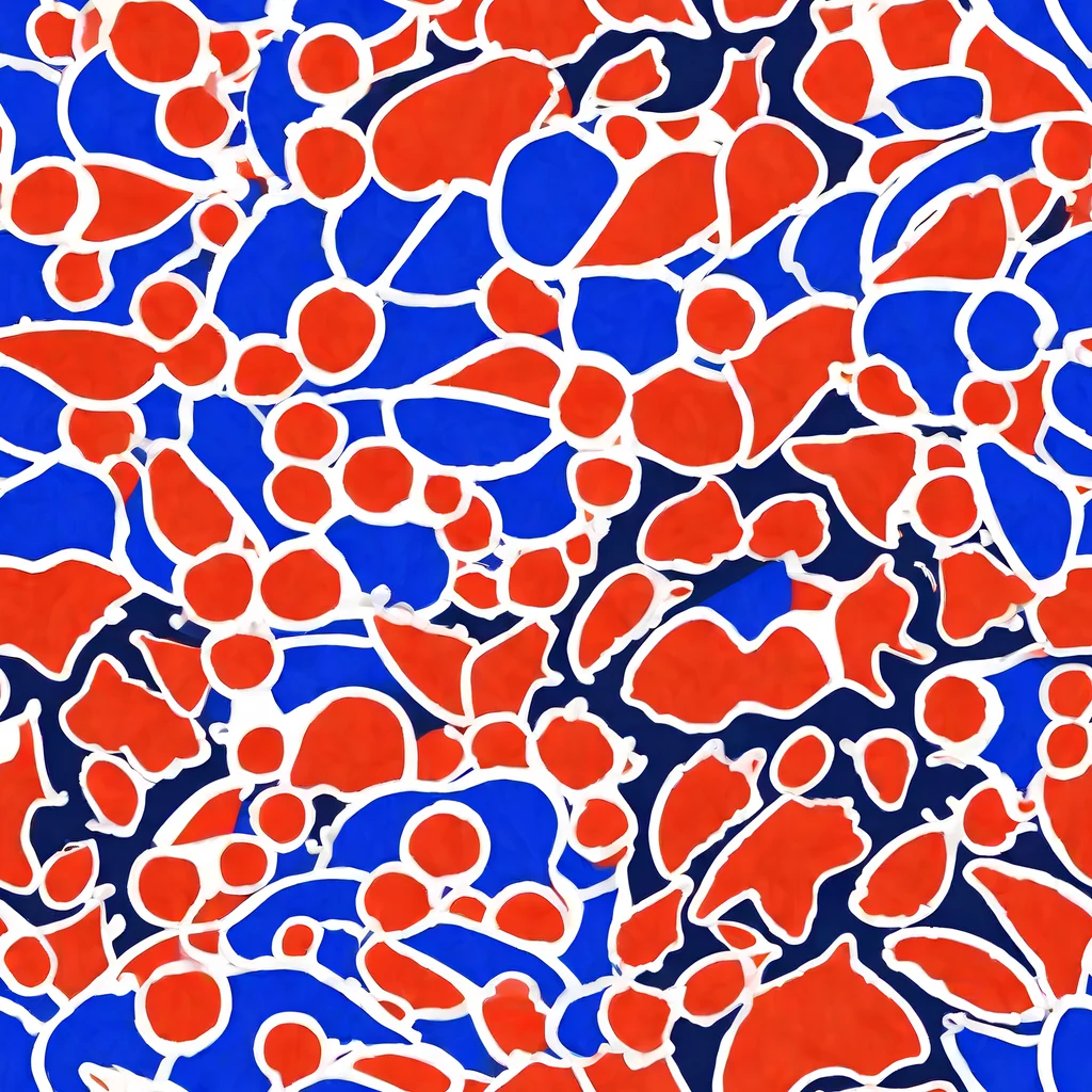 The Cobalt Confetti pattern