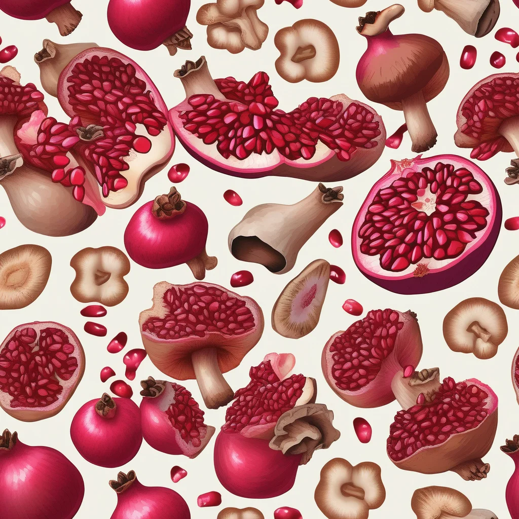 The Mushroom Garnet pattern