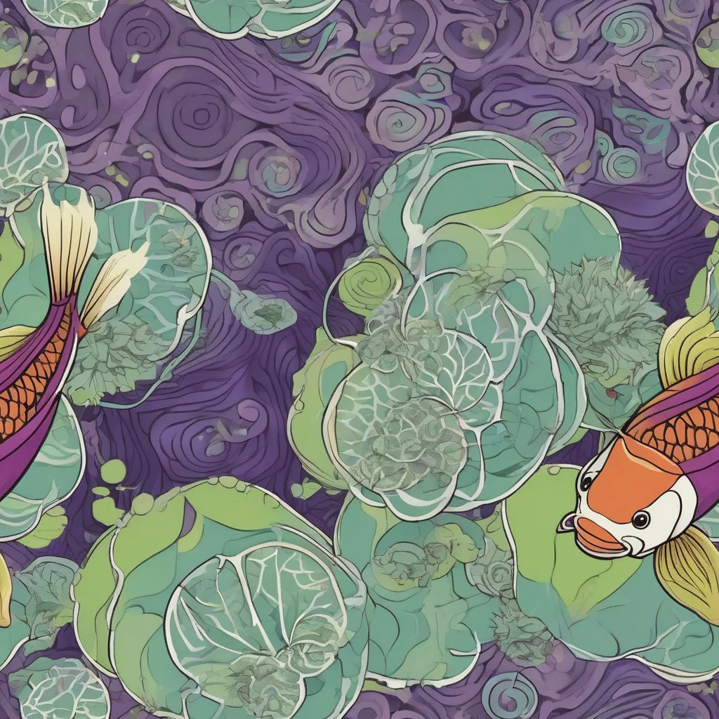 The Violet Koi Garden pattern