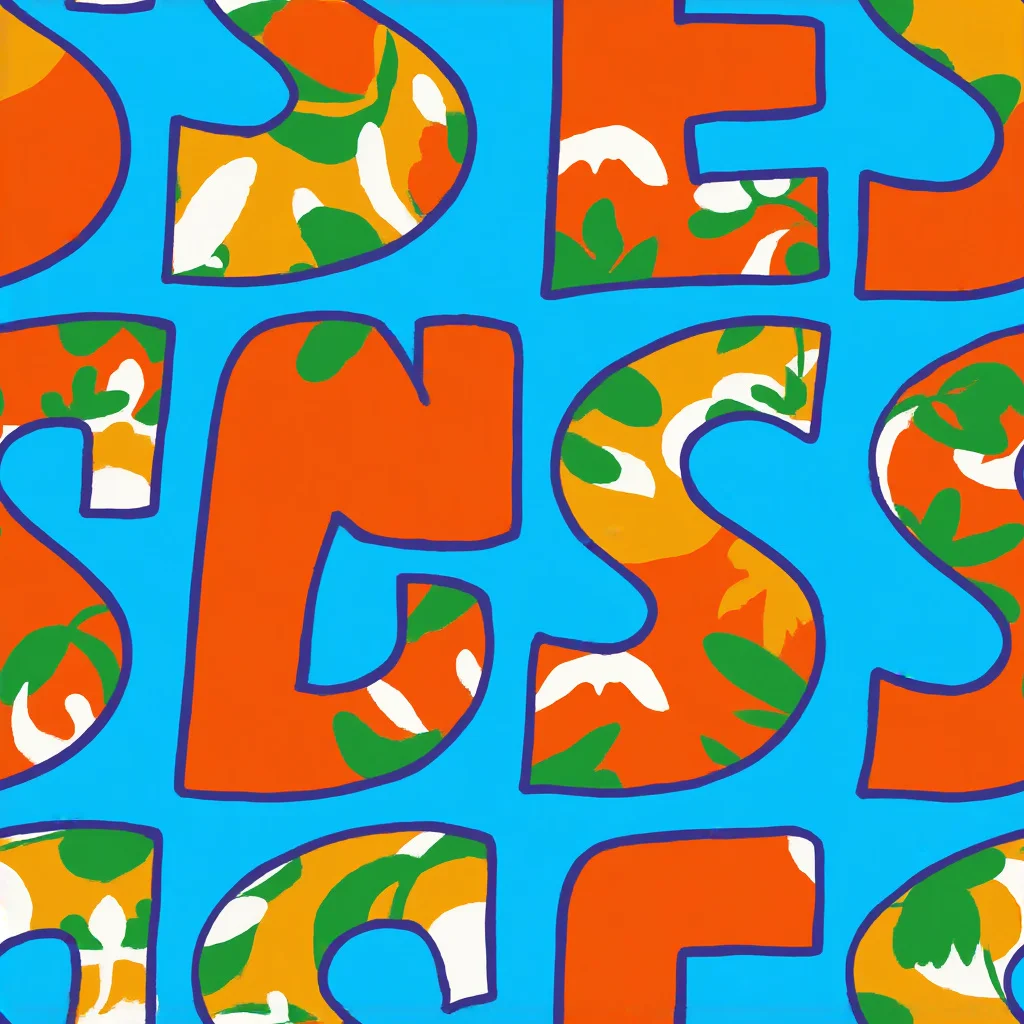 The Electric Alphabet pattern