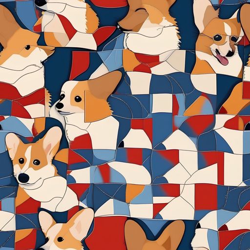 The Corgi Color Theory pattern