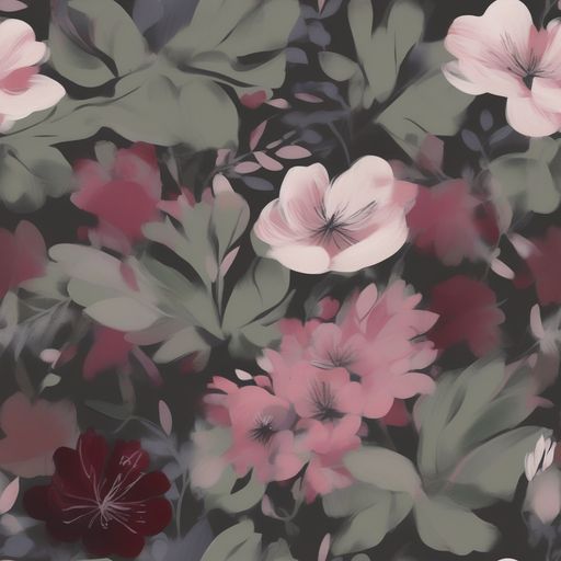 The Moonlit Camellia pattern