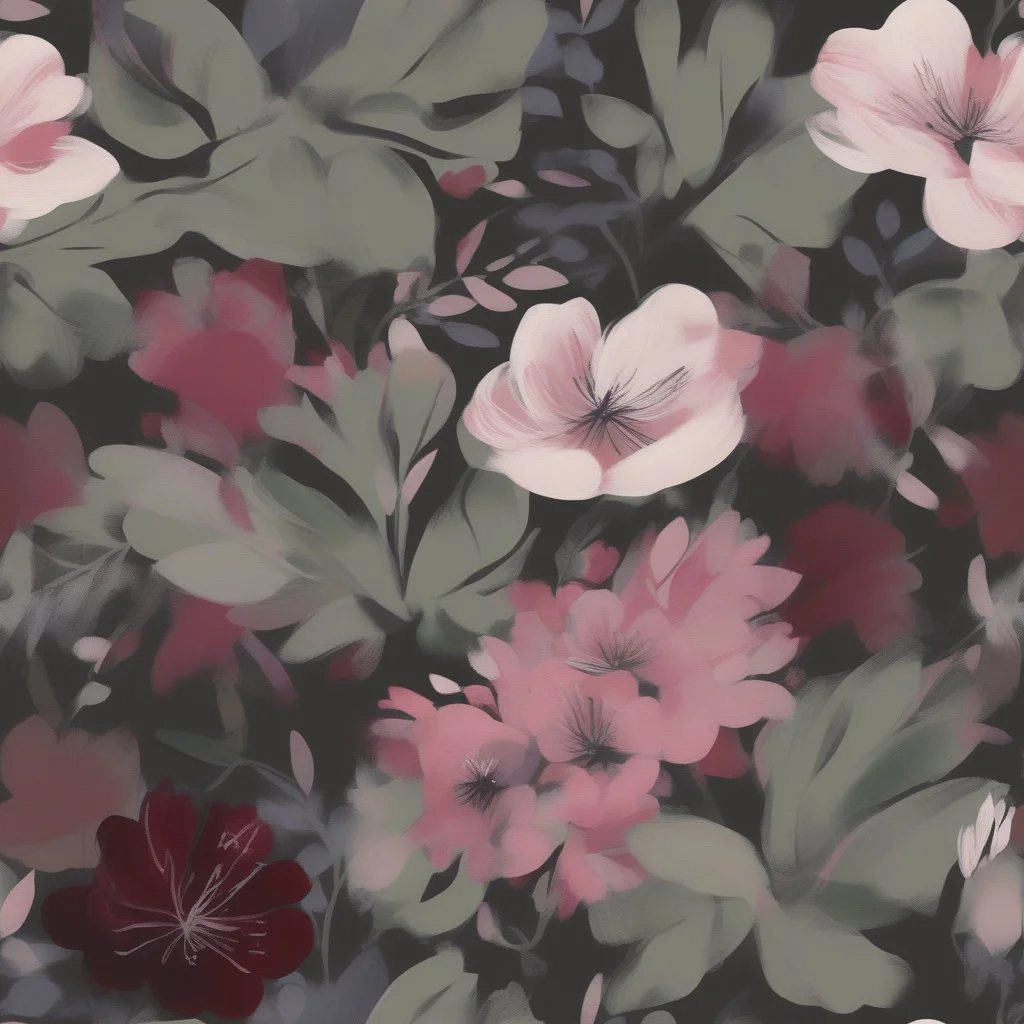 The Moonlit Camellia pattern