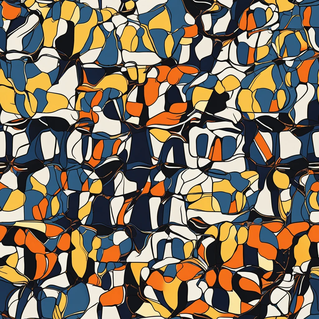 The Cobalt Citrus Mosaic pattern