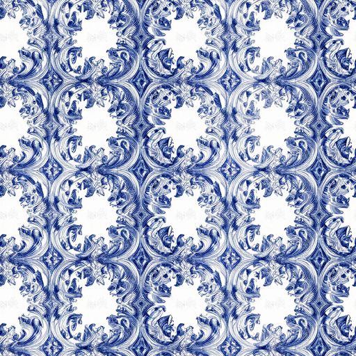 The Cobalt Arabesque pattern