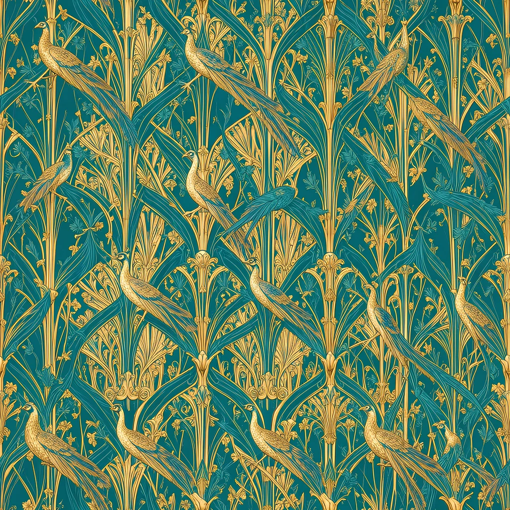 The Peacock Arabesque pattern