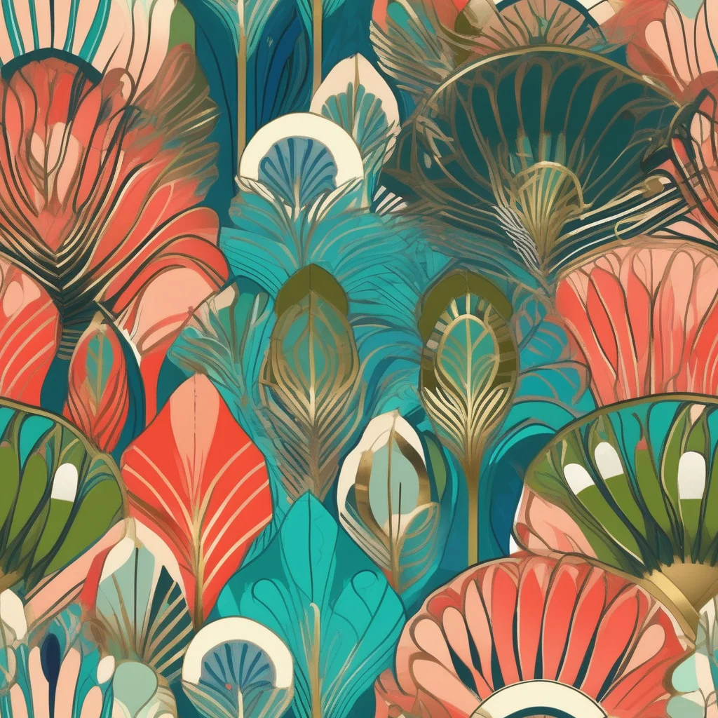 The Tropical Deco pattern