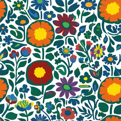The Folk Garden Riot pattern