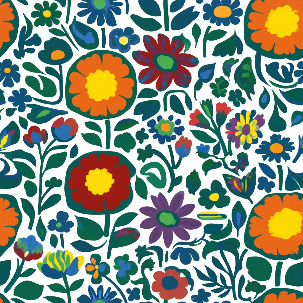 The Folk Garden Riot pattern