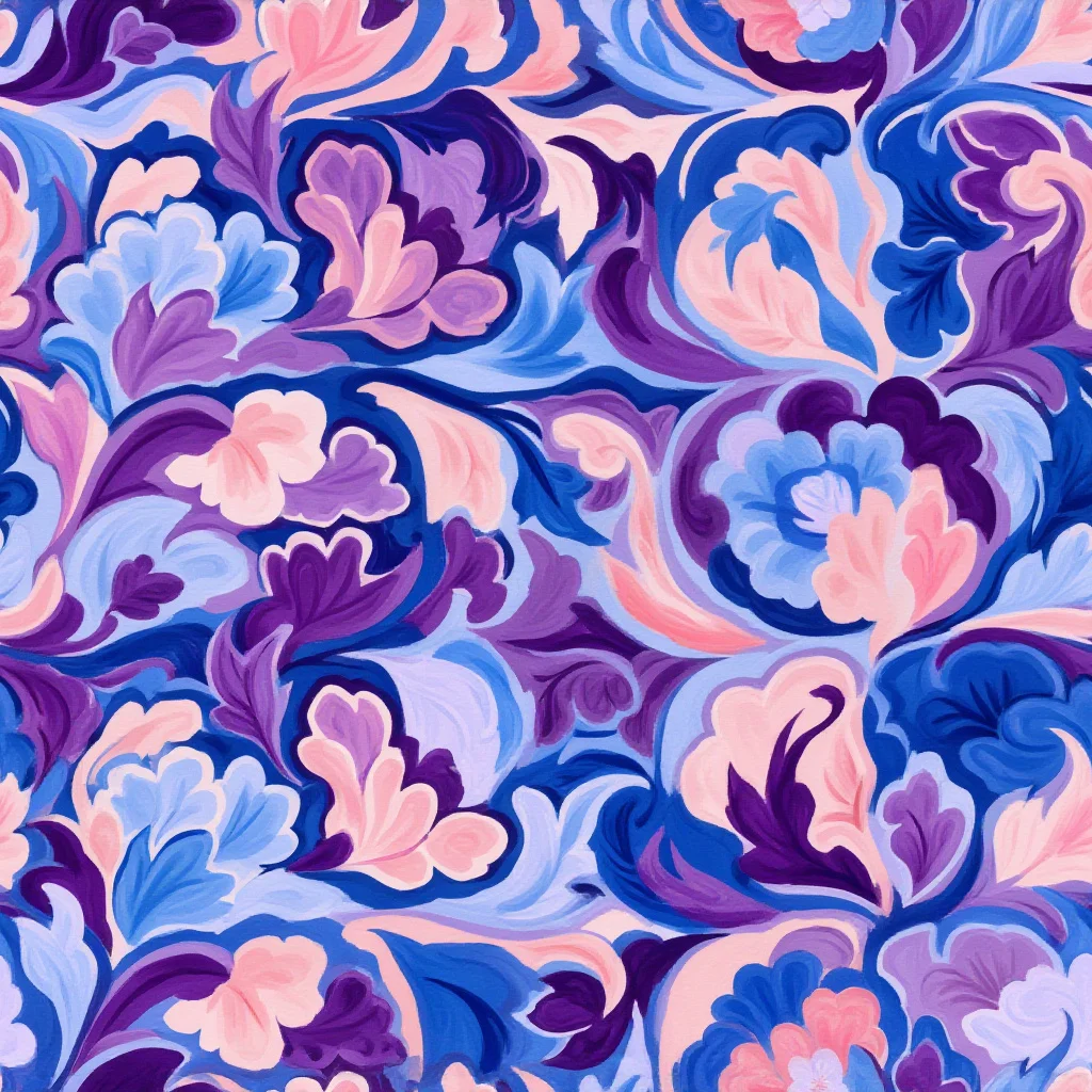 The Violet Rococo pattern