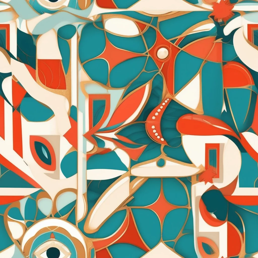 The Teal Ember Mosaic pattern