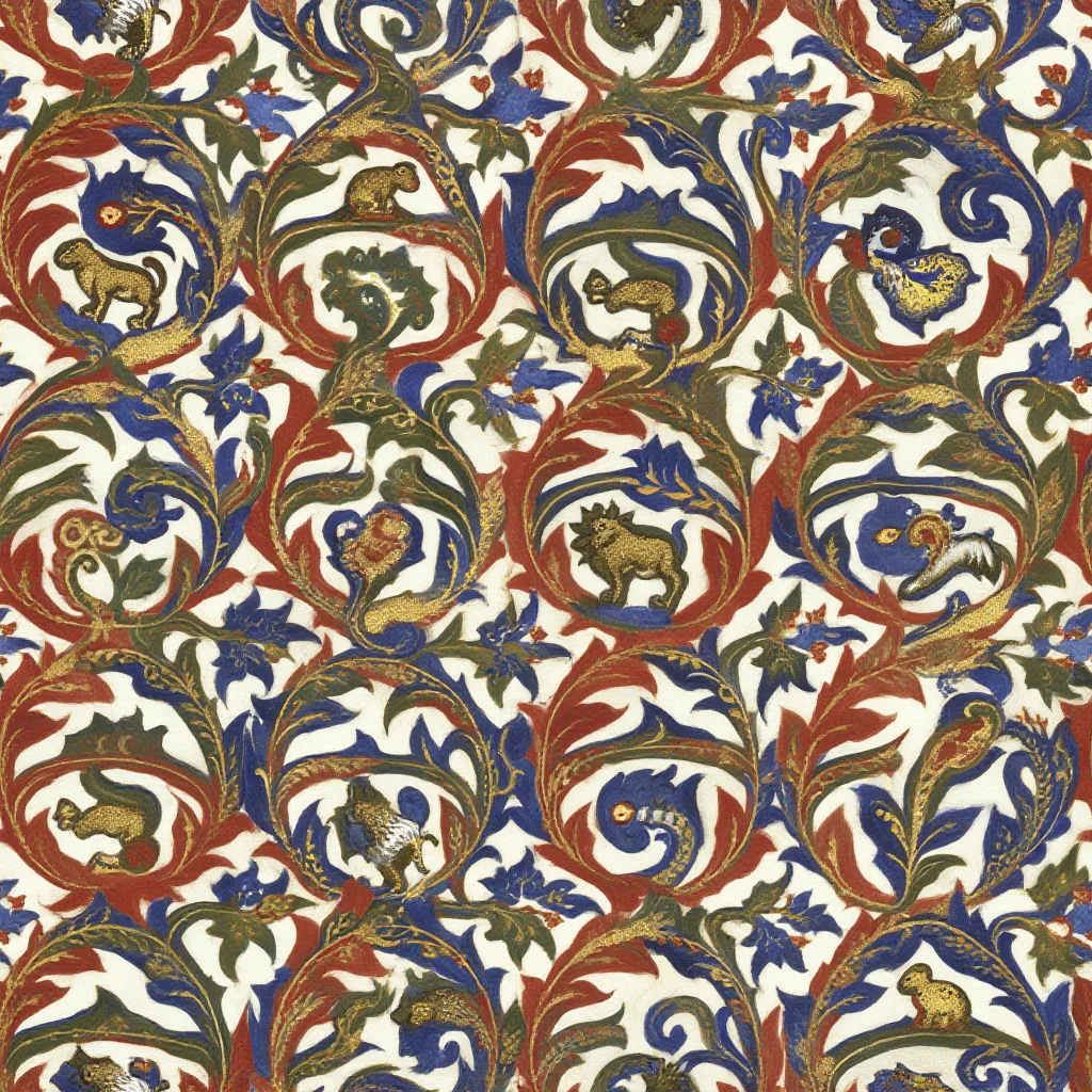 The Bestiary Brocade pattern