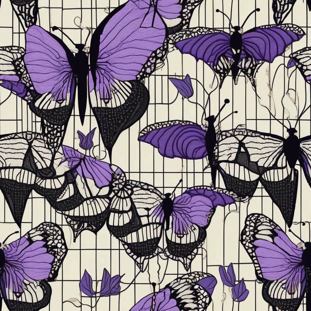 The Violet Glasswing pattern