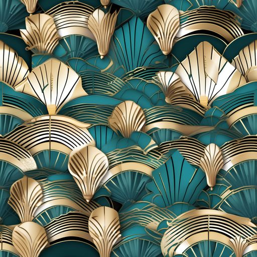 The Gilded Fan Deco pattern