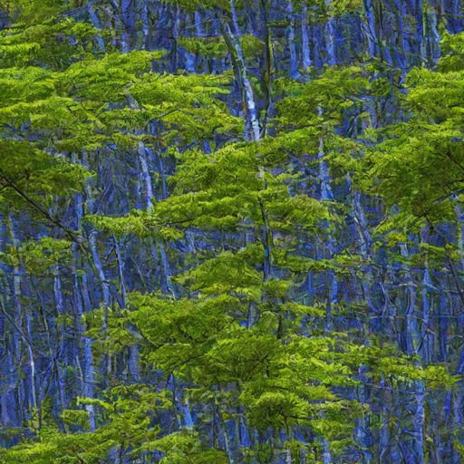 The Cobalt Forest pattern