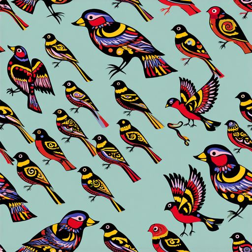 The Aviary Carnival pattern