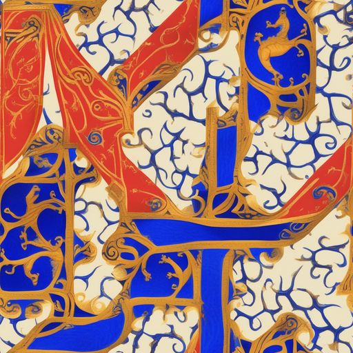 The Cobalt Baroque pattern