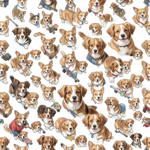The Paws On Parade pattern
