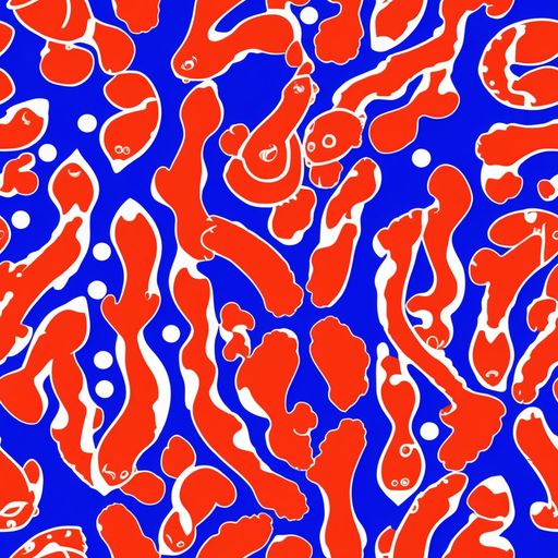 The Neon Koi Parade pattern