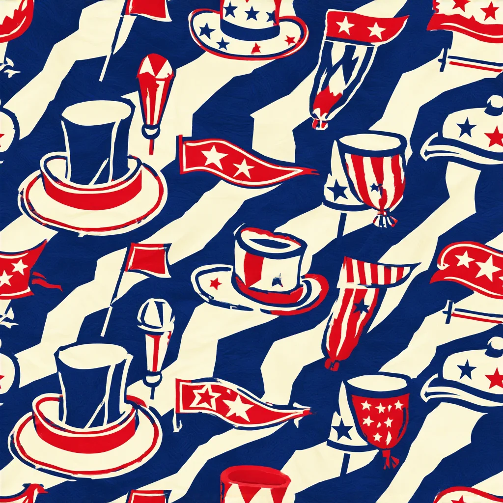 The Stars And Stripes Soirée pattern