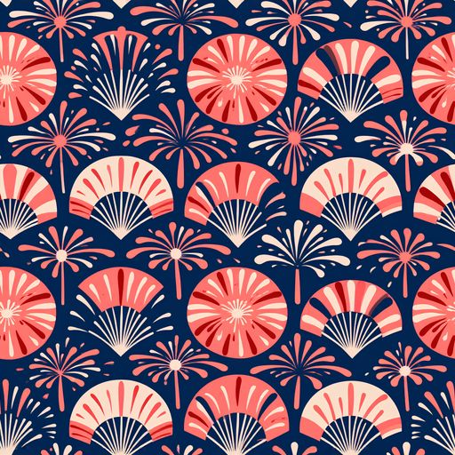 The Navy Bloom Parade pattern