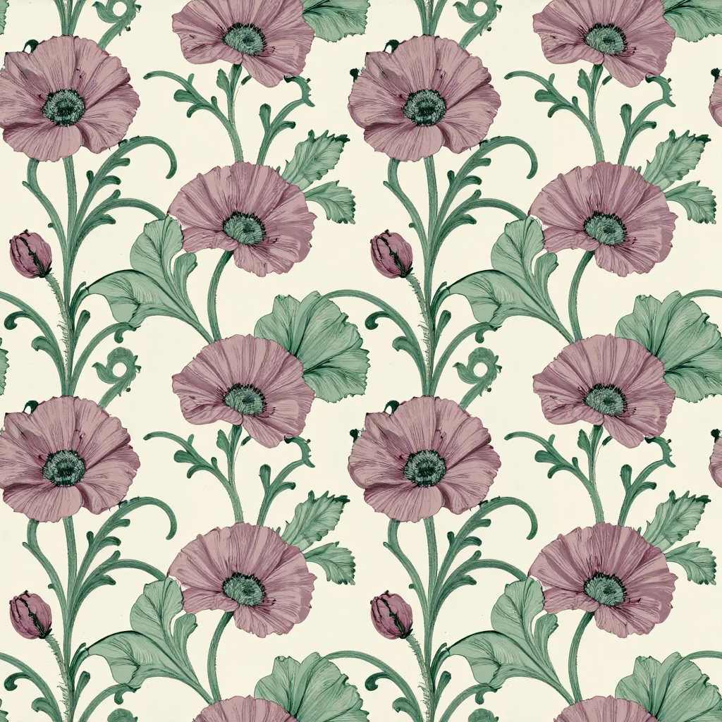 The Mauve Poppy Reverie pattern