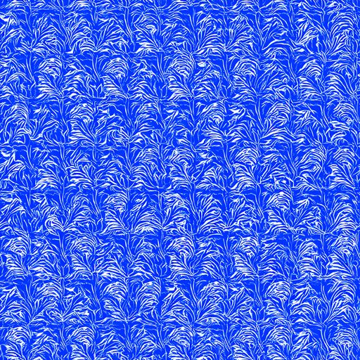 The Cobalt Frond pattern