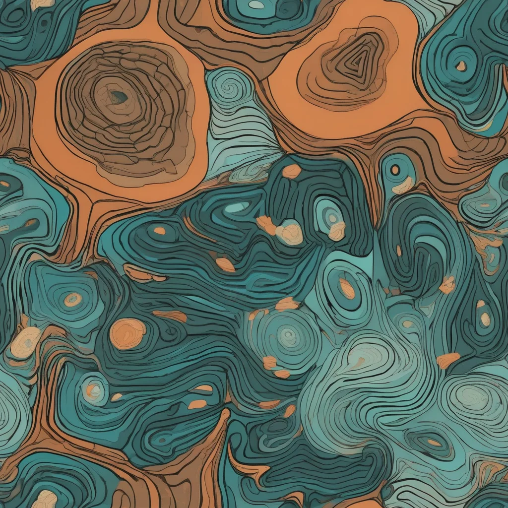 The Teal Topography pattern
