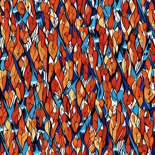 The Cobalt Poppy pattern