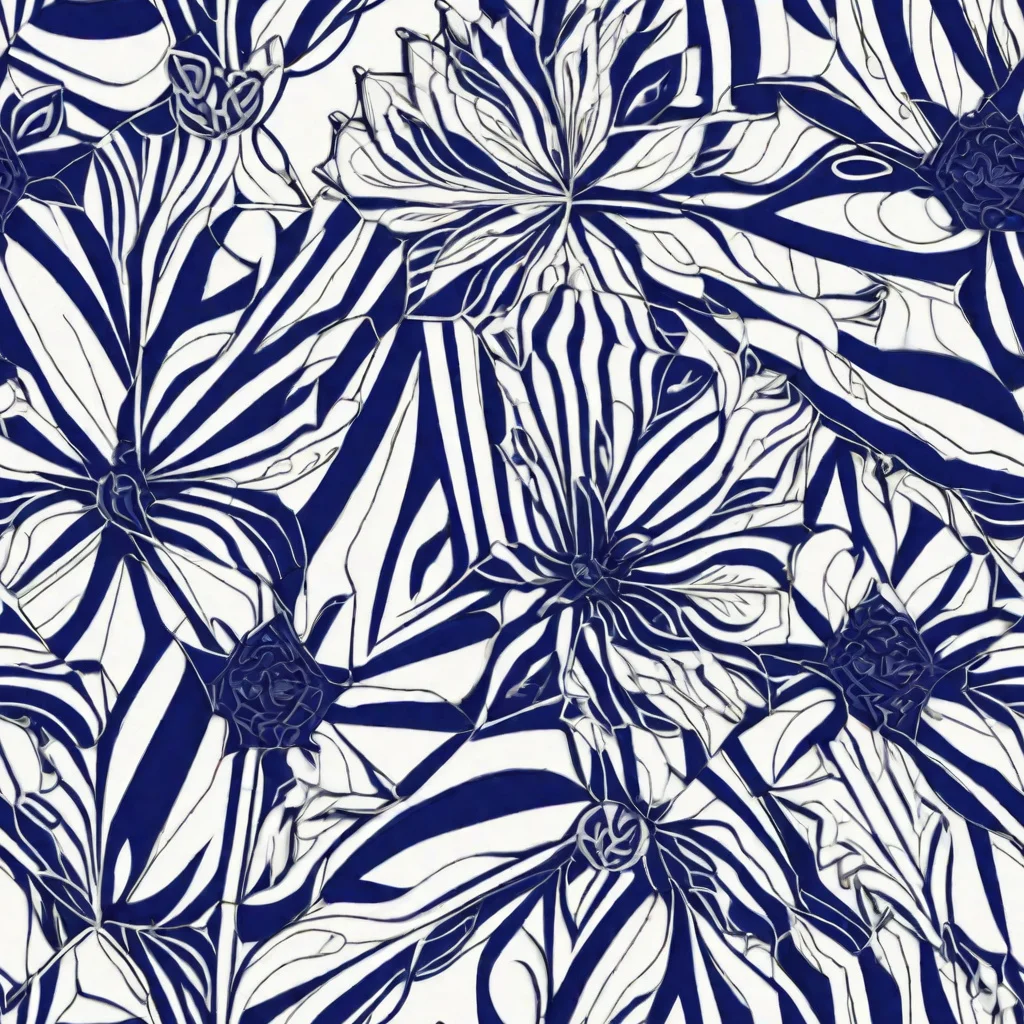 The Navy Botanica pattern