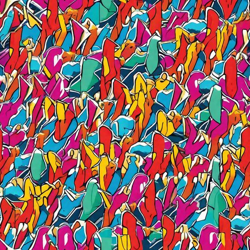 The Neon Shardfield pattern