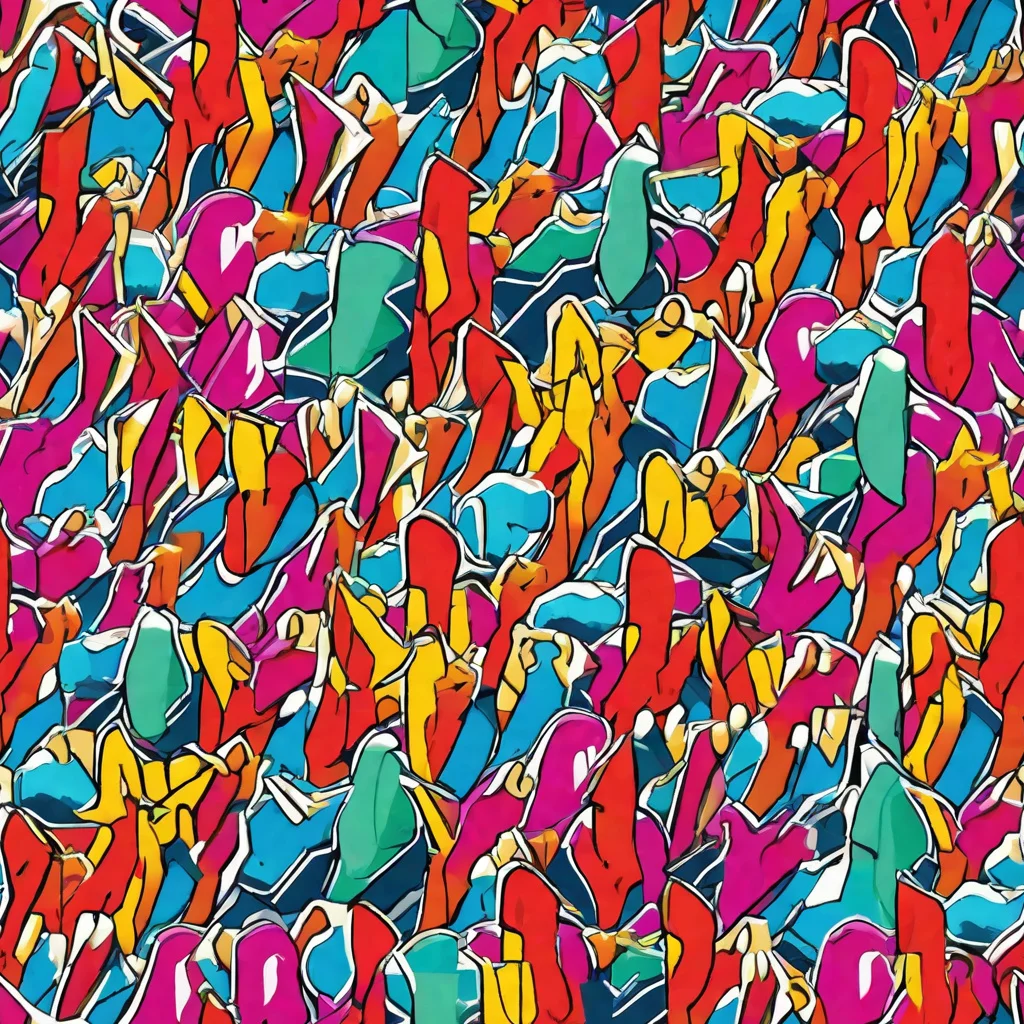 The Neon Shardfield pattern