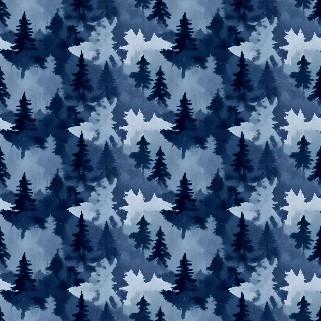 The Frosted Evergreen pattern